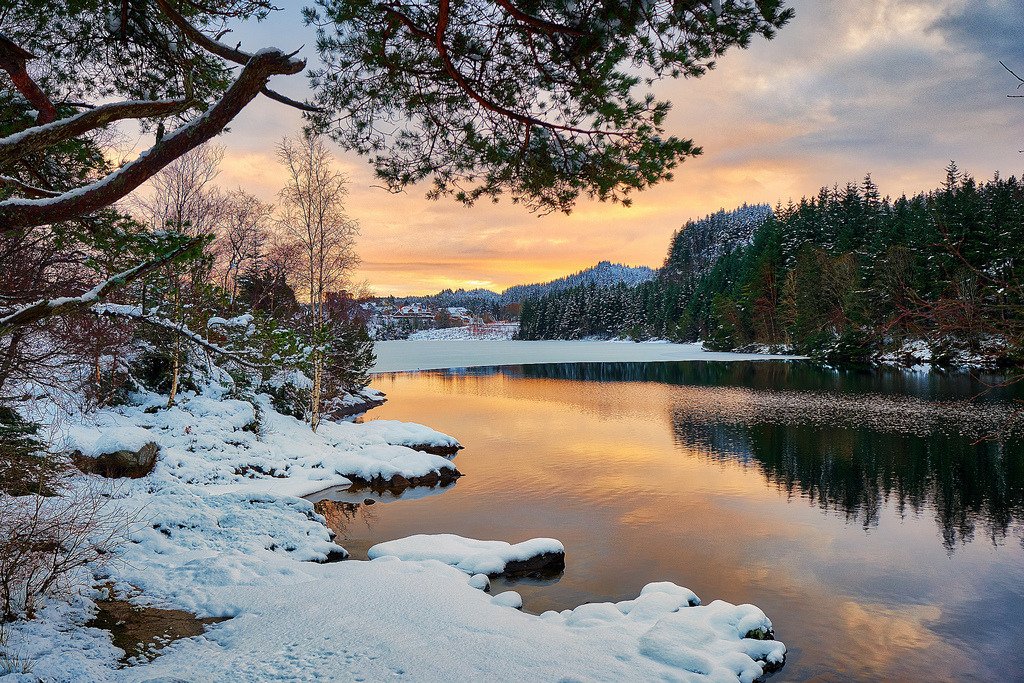 Winter afternoon, Norway by