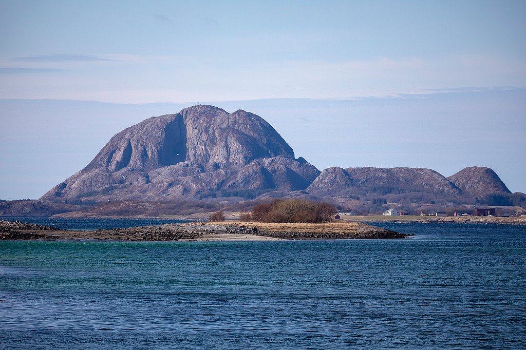 Mountain Torghatten by G E