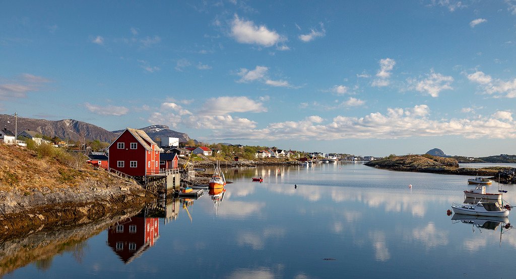 Salhus marina by G E Nilsen