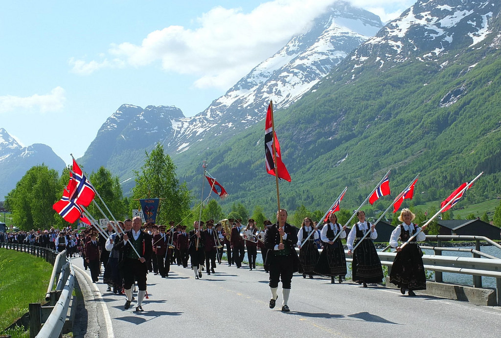 The Parade celebrating Norw