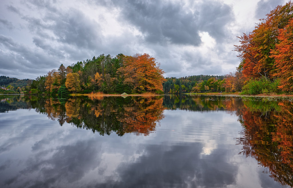 Autumn colours, Norway by V