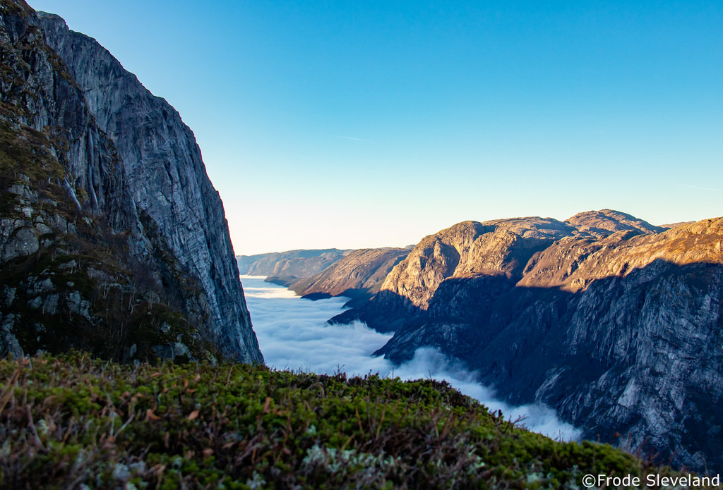 Lysefjord In The Mist by Fr