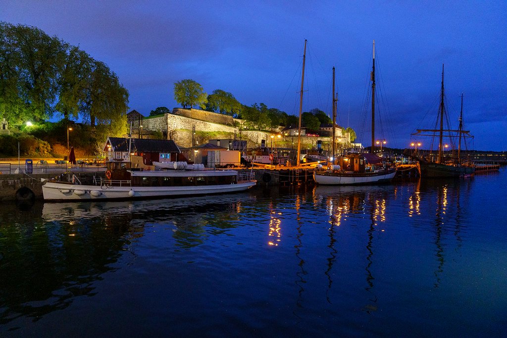 Akershus fortress and pier