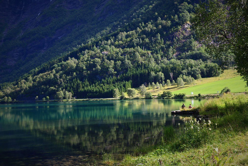 Sunrise at the lake by anna