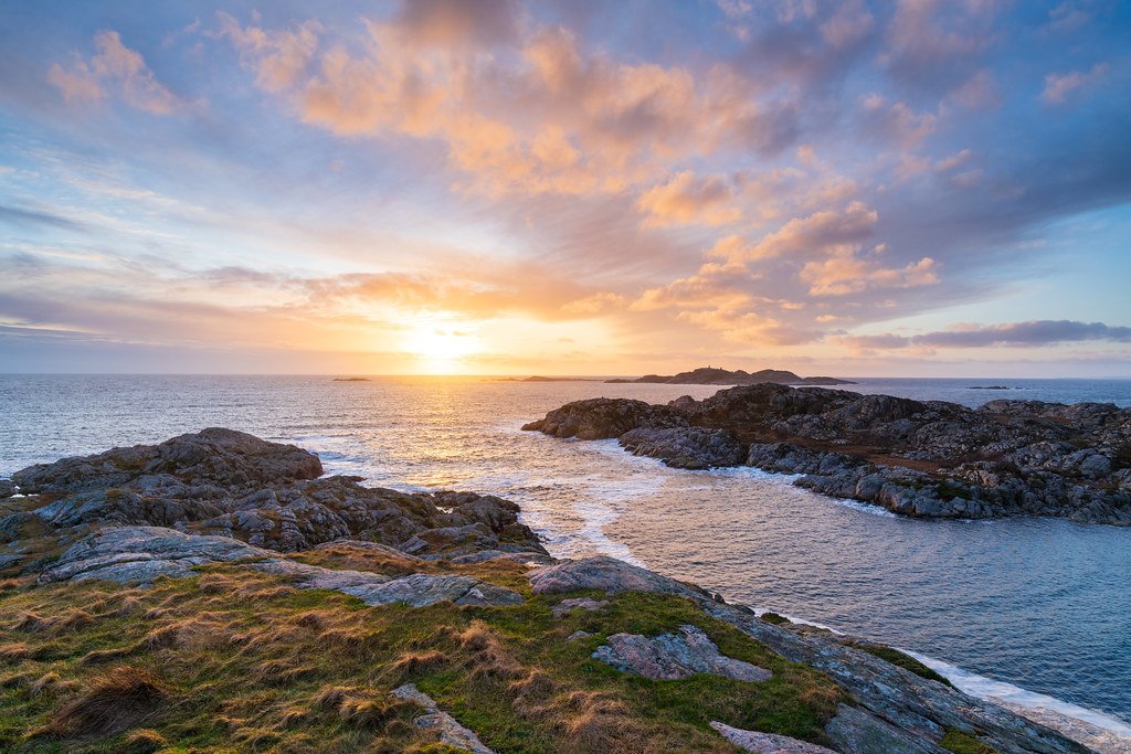 Sunset over Skjernøy I by