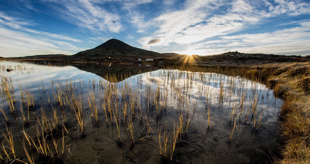 Sunrise in norwegian mounta