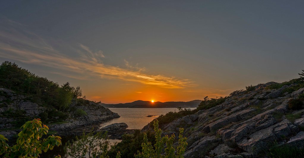 Sunset at Flekkerøy, Norwa