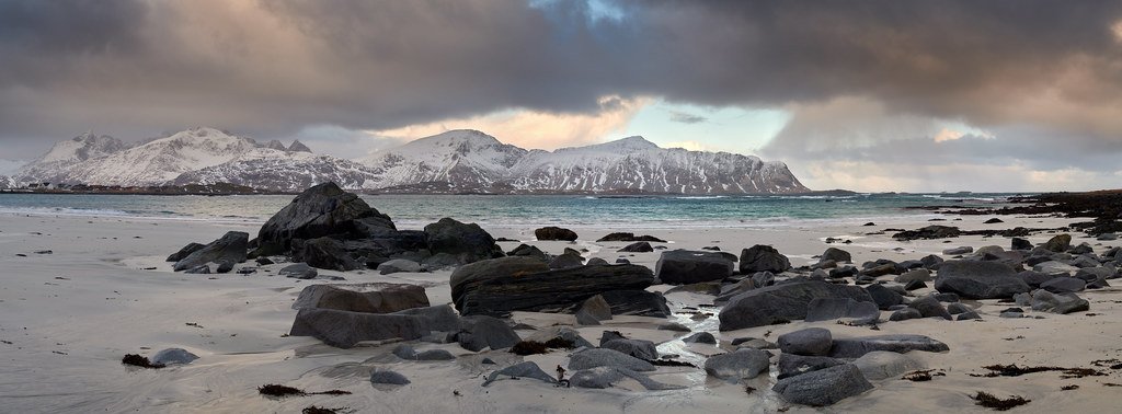 Plage de Ramberg au lever d